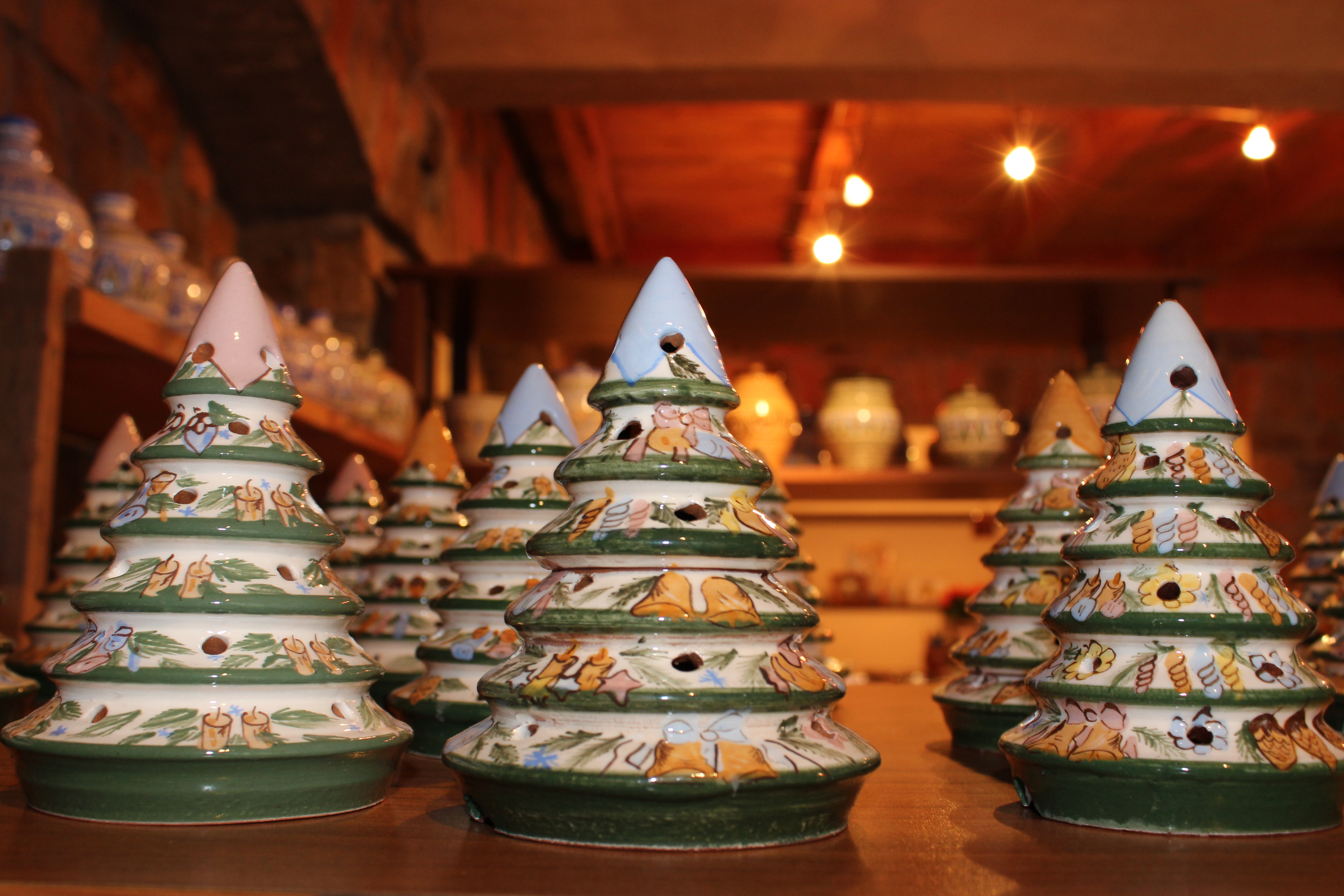 cerâmica árvores de natal