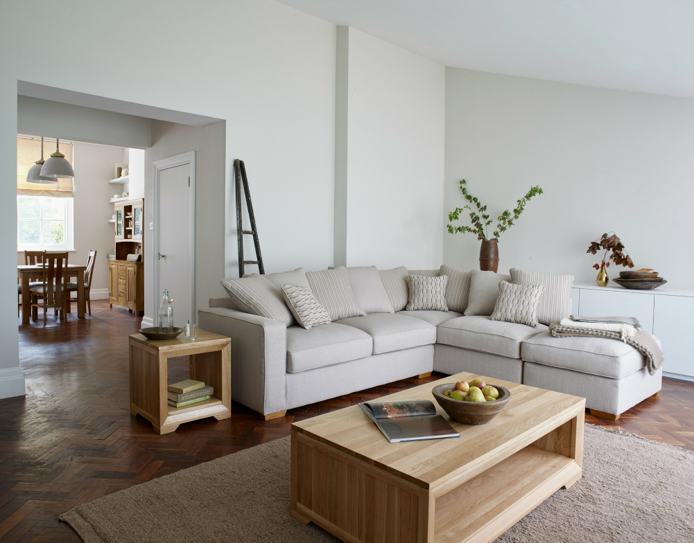 modern oak living room