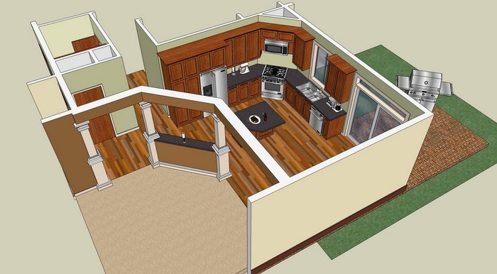 Google sketchup 3D rendering