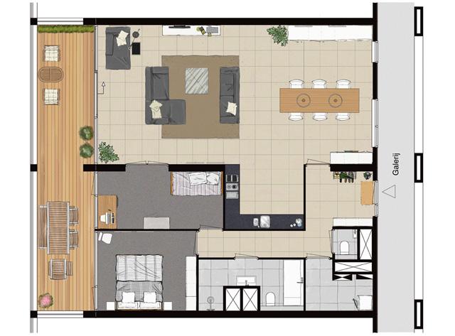 Floor plan created in vectorworks