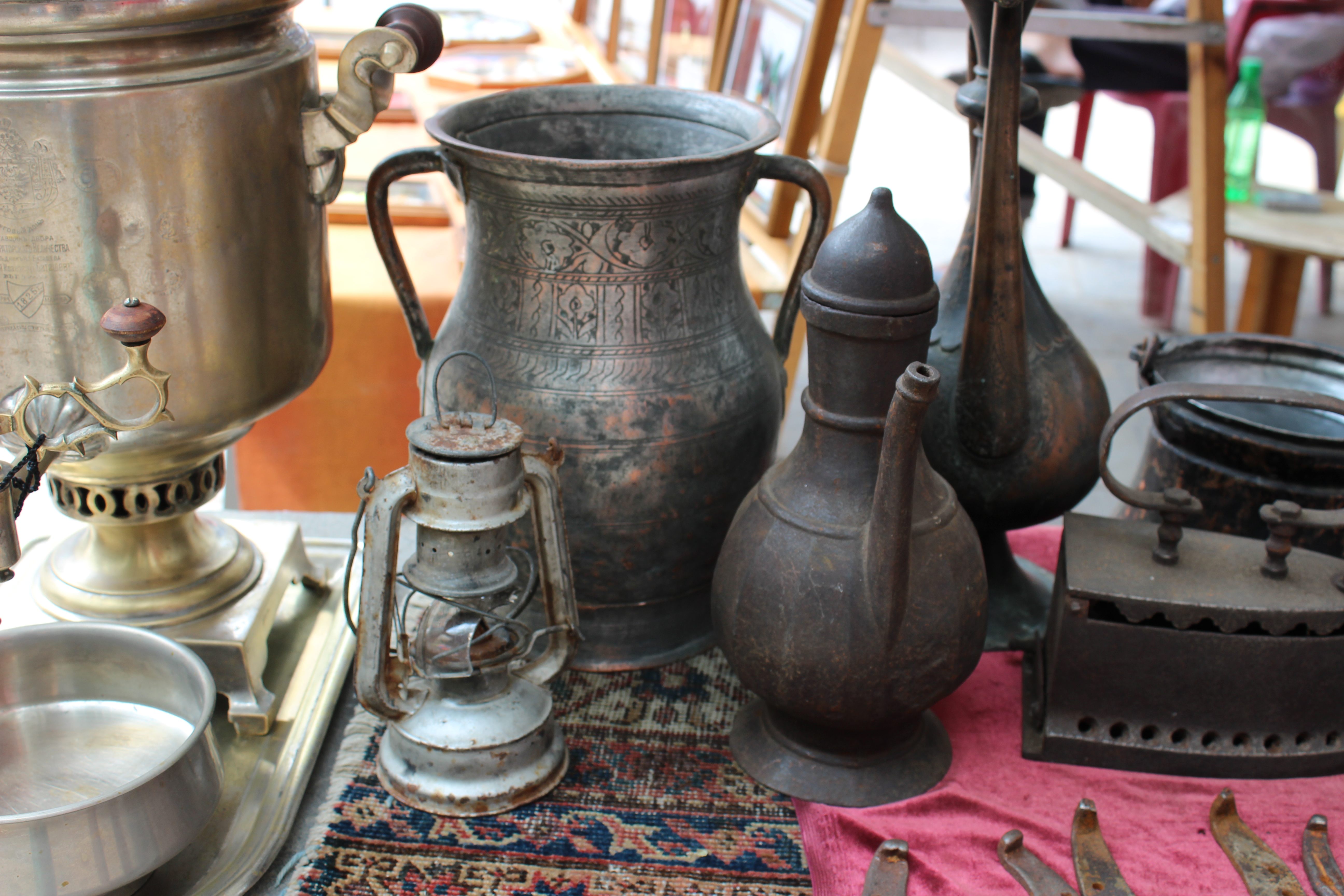 Handmade copper jugs 