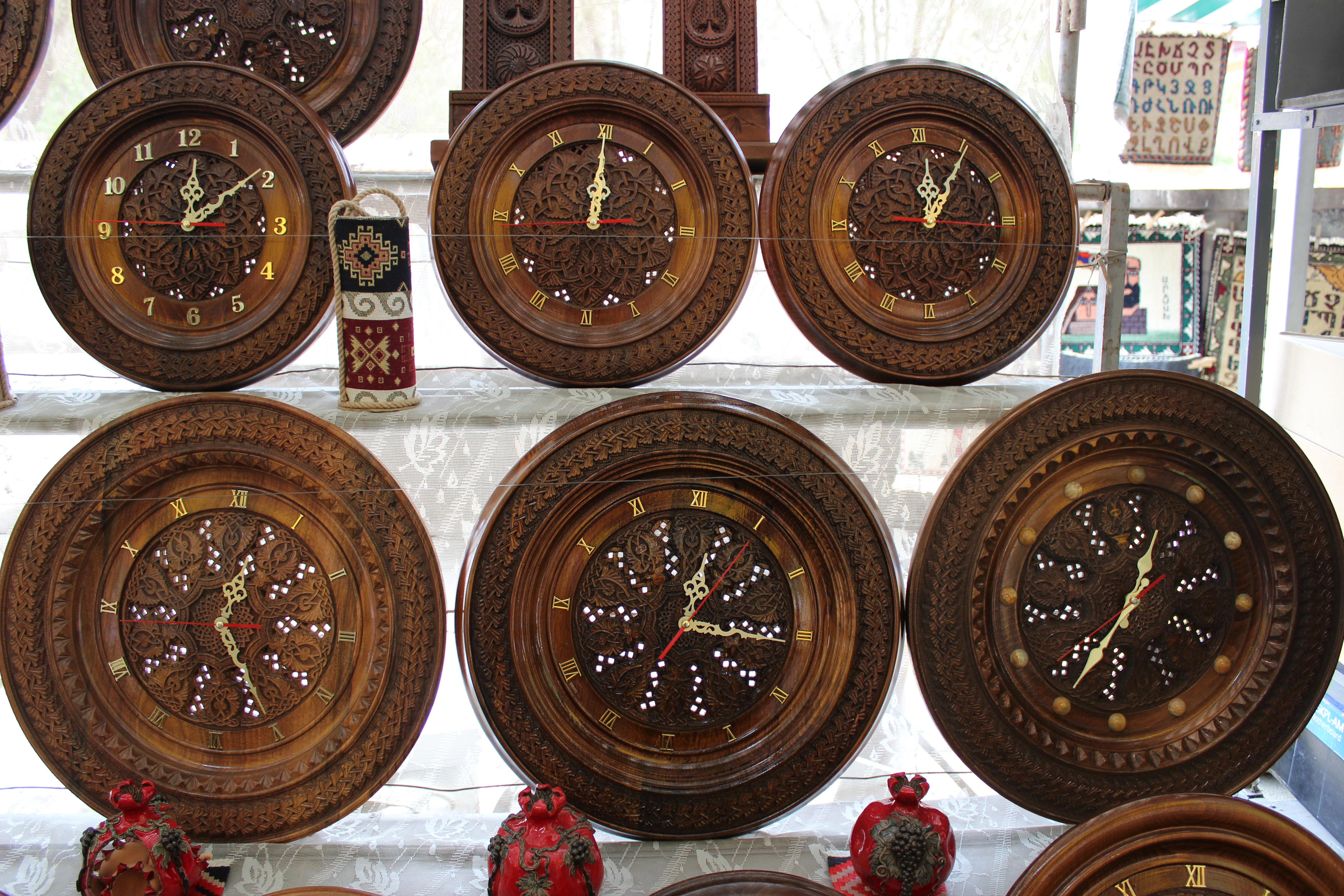 Another example of amazing carving work - beautiful wall clock.