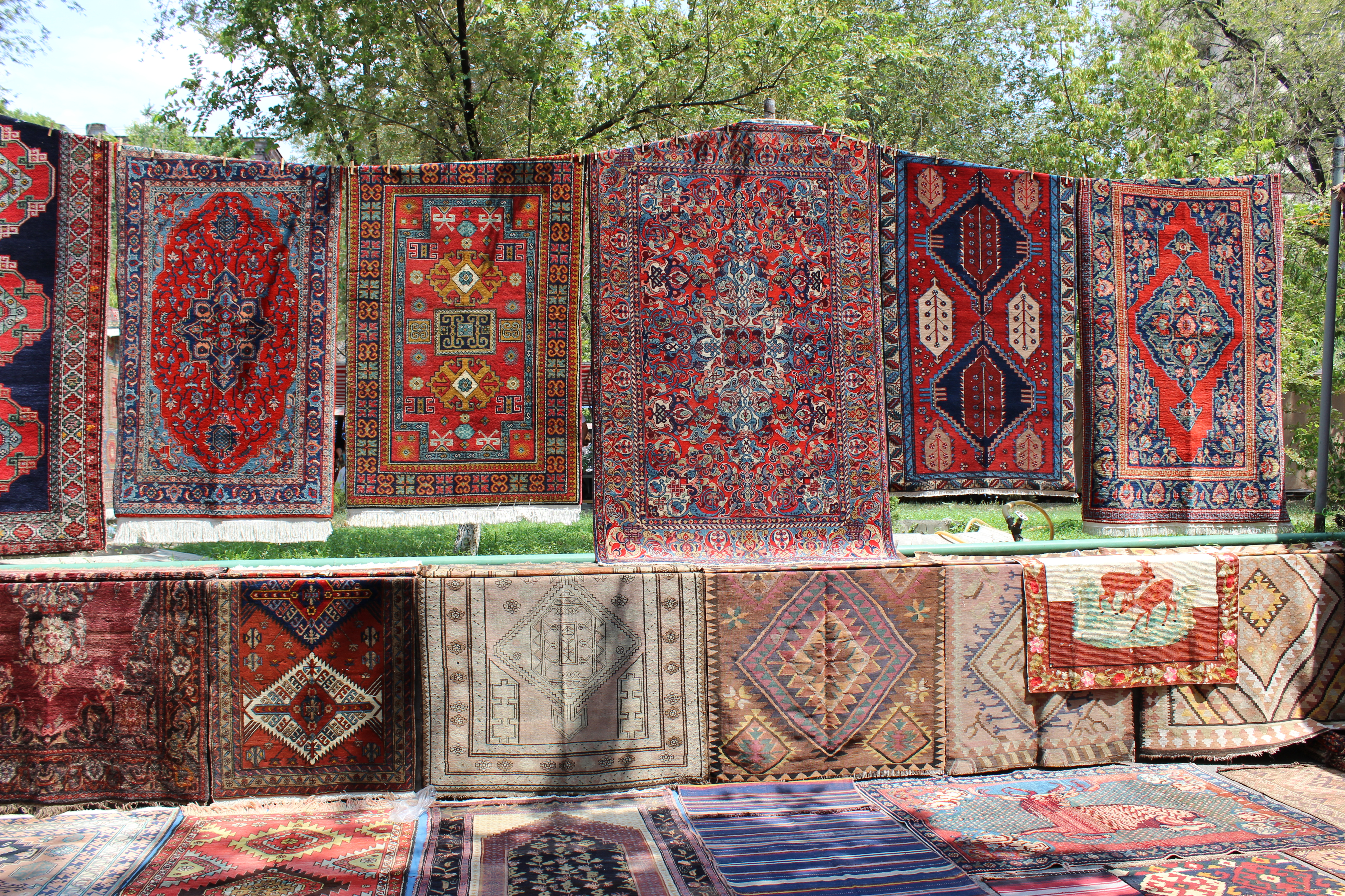 Of course they were plenty of oriental rugs as well, though I consider flea market the worst place to buy them. Still sometimes you can find some interesting pieces even here. 