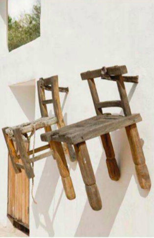 Wall decor - hanged chairs