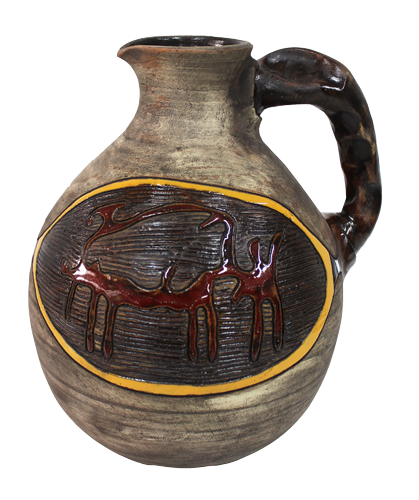 rustic wine jug