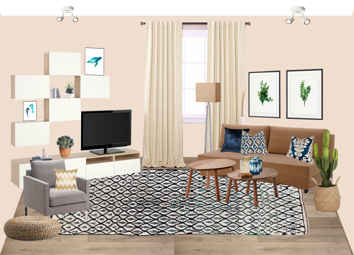 Interior Design Project for One Bedroom Apartment