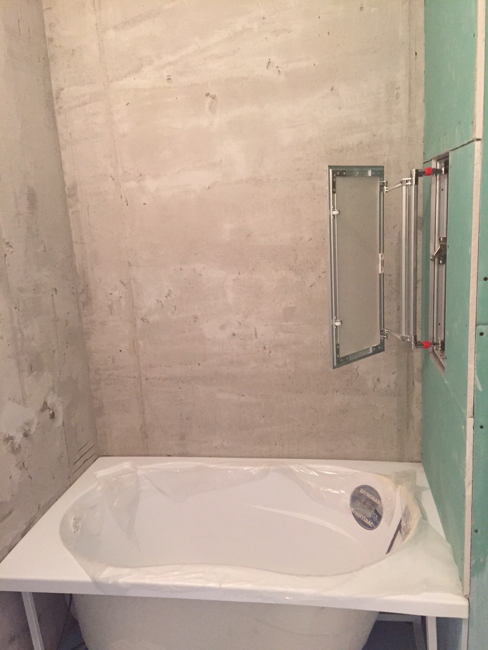 Access Panel With Subway Tiles, How To Make An Access Panel For Bathtub