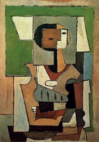 Pablo Picasso - "Composition with character [Woman with arms crossed]". 1920