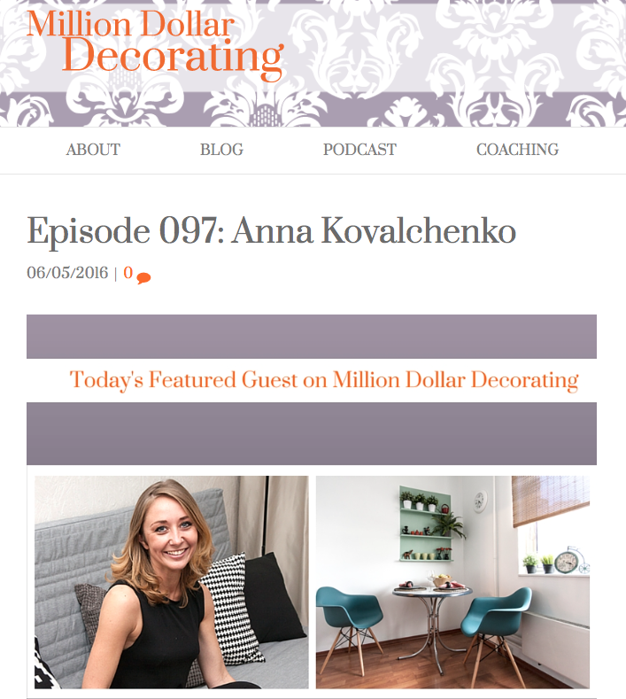 Interview With Million Dollar Decorating