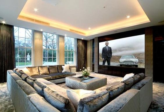 luxury home cinema - L'Essenziale, interior design blog