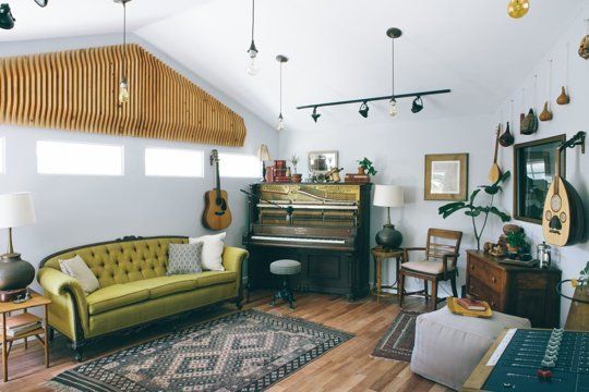 garage music room - L'Essenziale, interior design blog