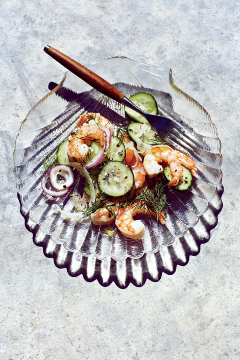 SHRIMP SALAD WITH CUCUMBER AND FENNELP. 84