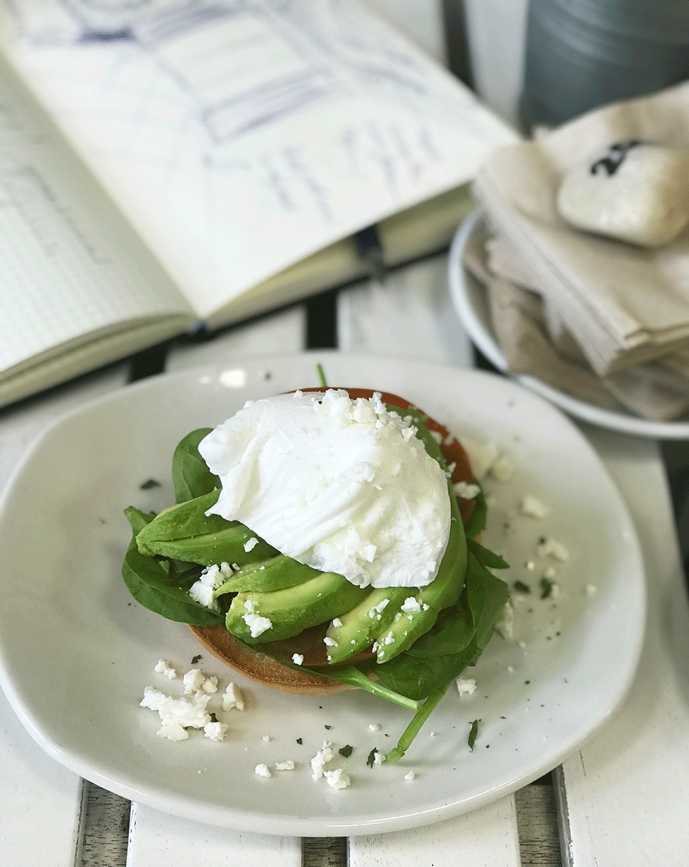 poached egg with avocado toast