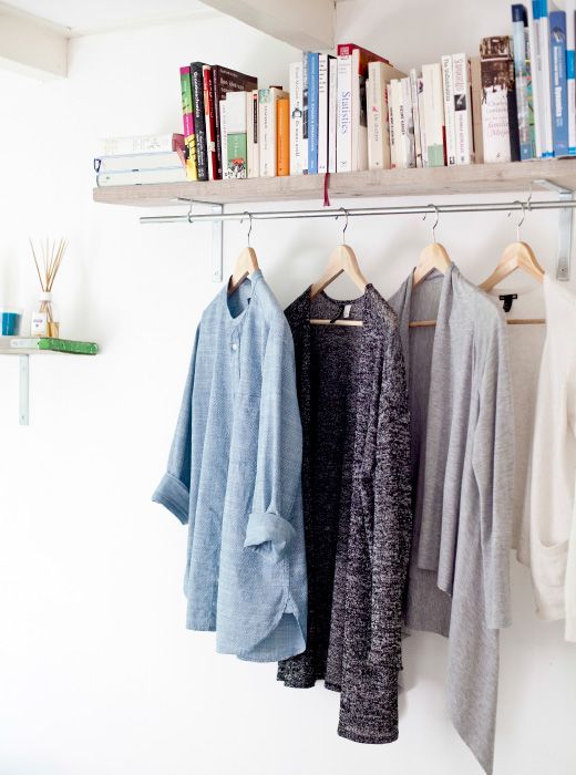 wall rods for hanging clothes 
