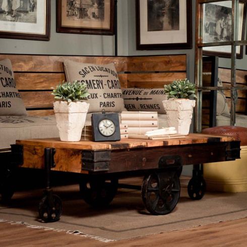 cart style coffee table 