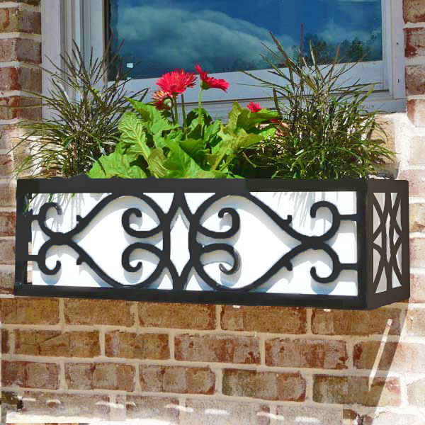 metal window planter 