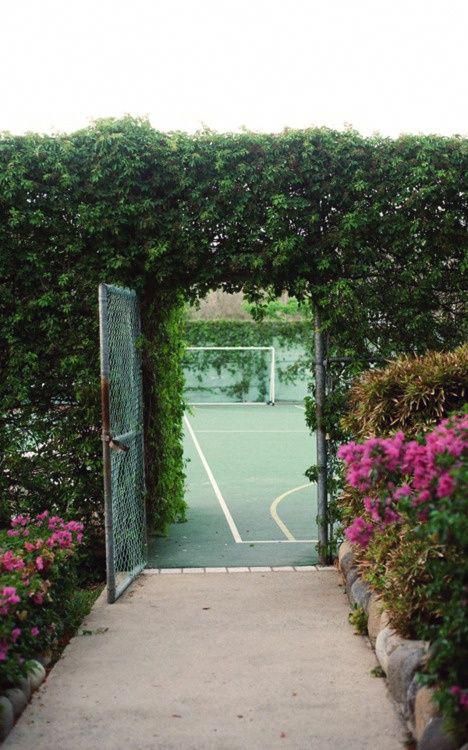 home tennis court