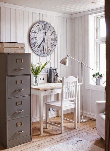 rustic home office 