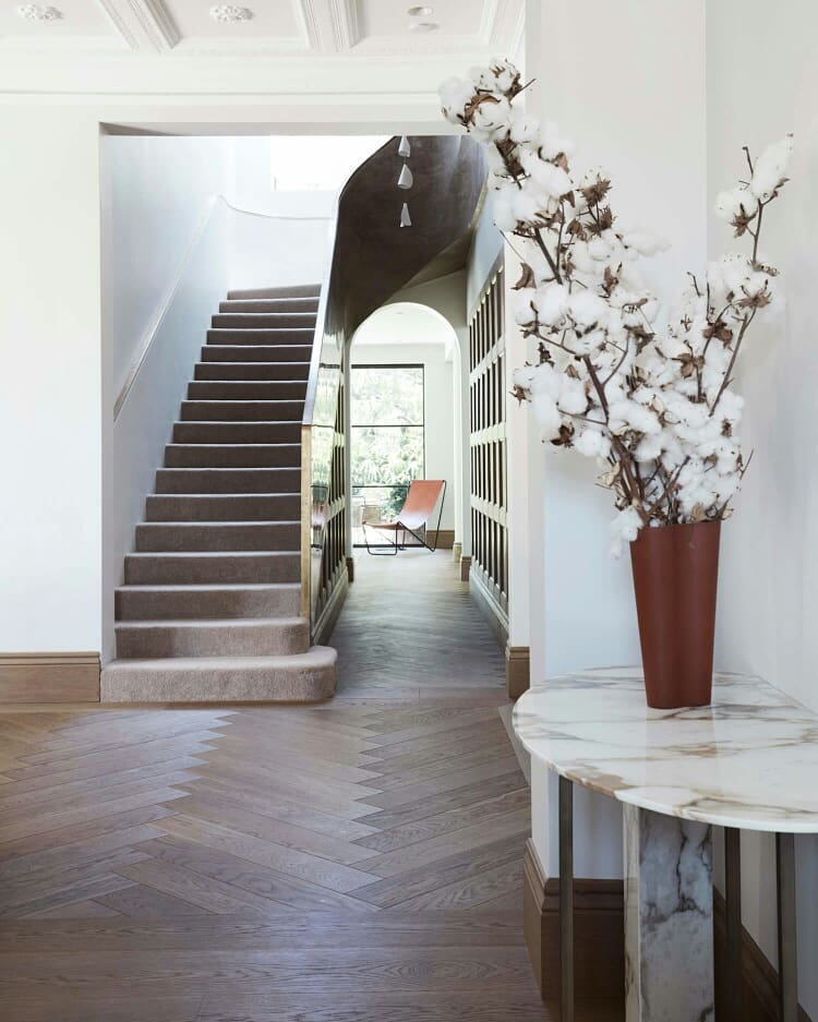 Timber floor entrance
