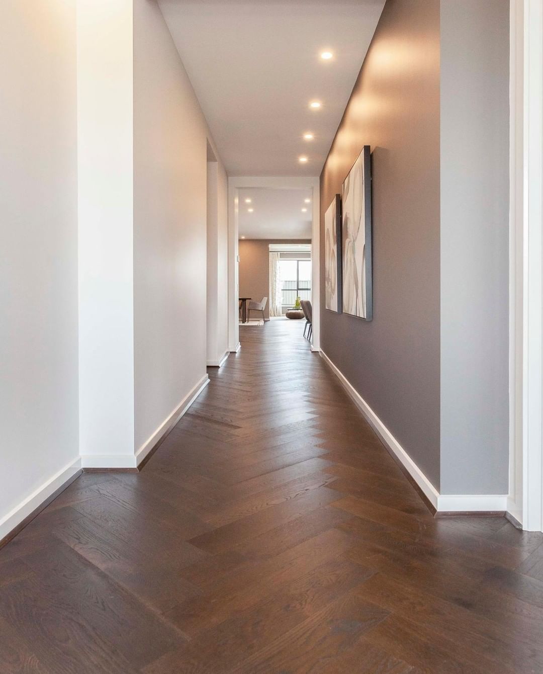 Timber floor corridor