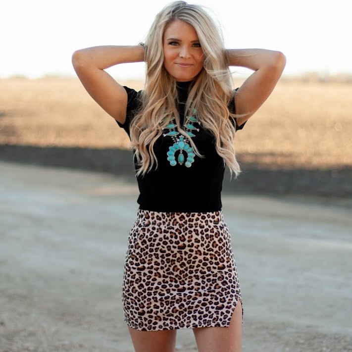 Leopard skirt