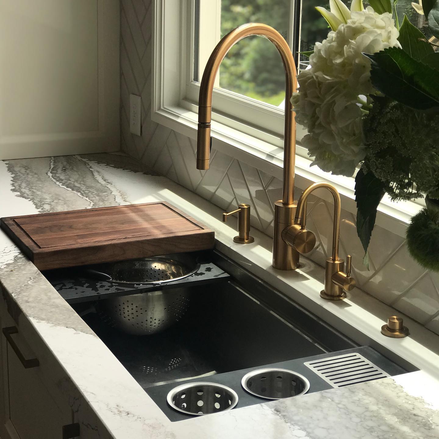 Gold faucets